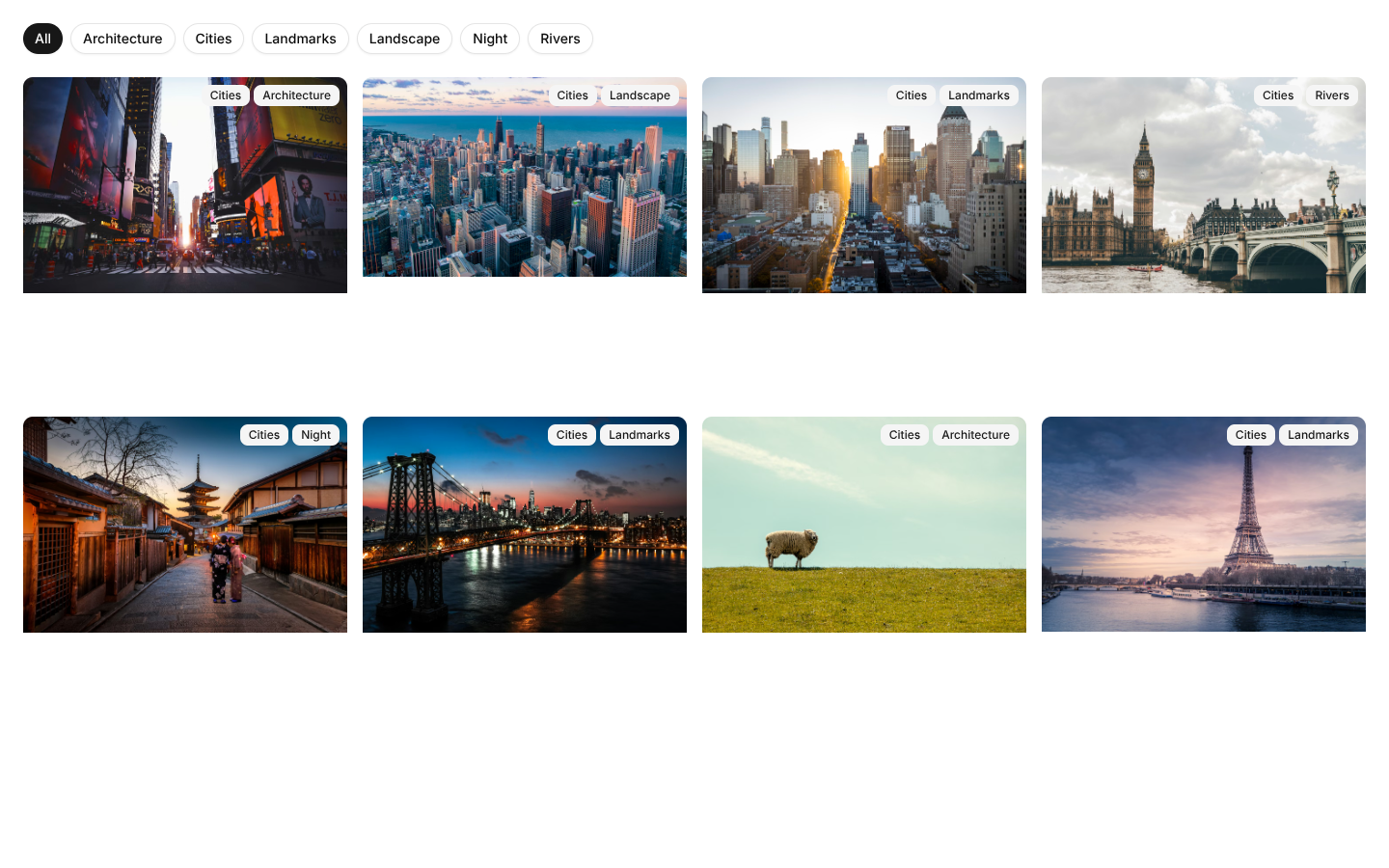 Gallery: Grid Gallery by Shadcn UI Blocks | Stow