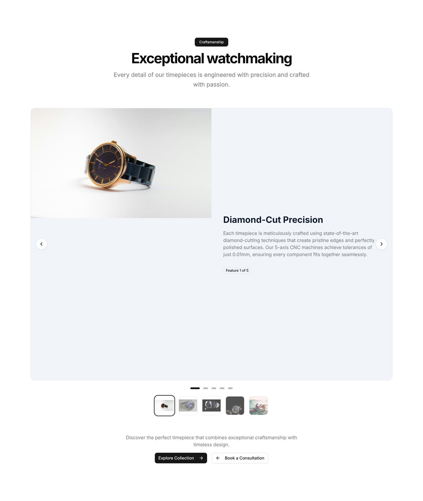 Product Features: Carousel Feature Showcase by Shadcn UI Blocks | Stow